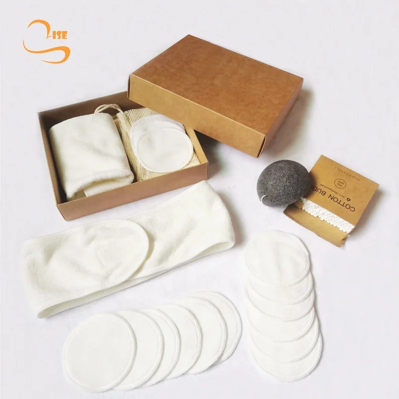 

MSDS Safety Eco-friendly Facial Cleansing Wipes 3layers Soft Reusable Bamboo Cotton Makup Pads