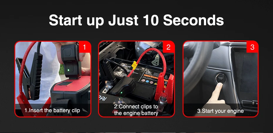 UTRAI Portable Car Jump Starter with Flashlight - Autoben Parts