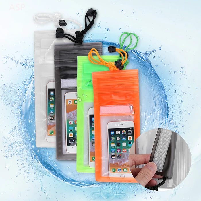 

Factory wholesale cheap waterproof bag mobile phone travel can dive swimming mobile phone case applicable to 99% mobile phones