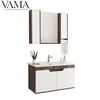 VAMA 80cm modern ready made floating bathroom vanity with mirror cabinet in foshan LB-008