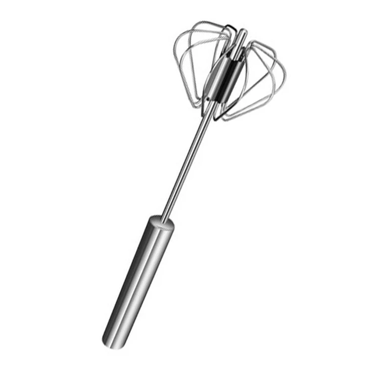 

Wire Manually Rotating Manual With Handle Coated Flat S Hot Sale Square Head Semi-Automatic Whisk Eggs Beater