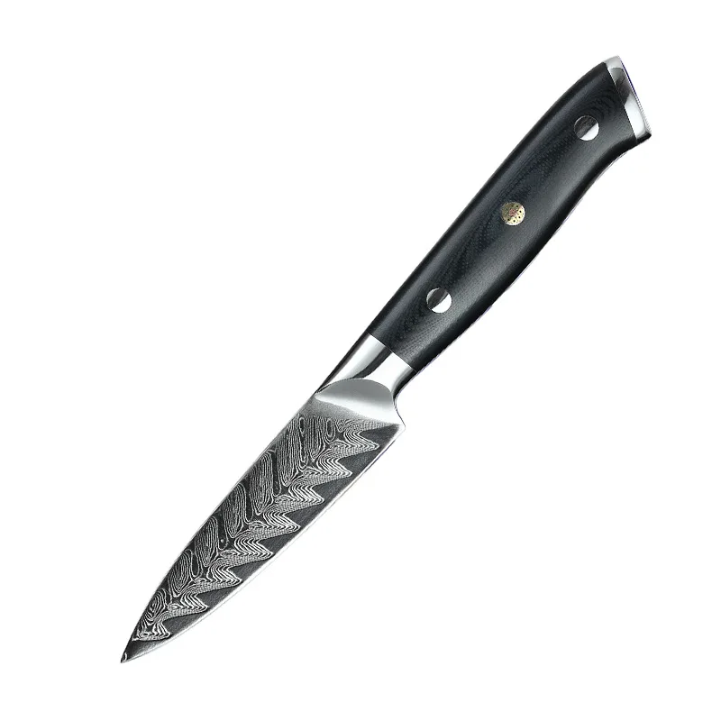 

G10 Handle Feather Pattern 67 Layers 3.5Inch Damascus Paring Knife