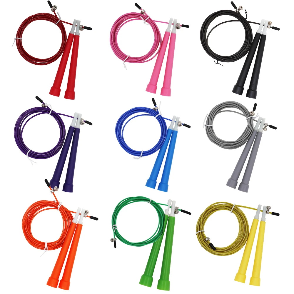 

NEW Steel Wire Skipping Skip Adjustable Jump Rope Fitnesss Equipment Exercise Workout 3 Meters