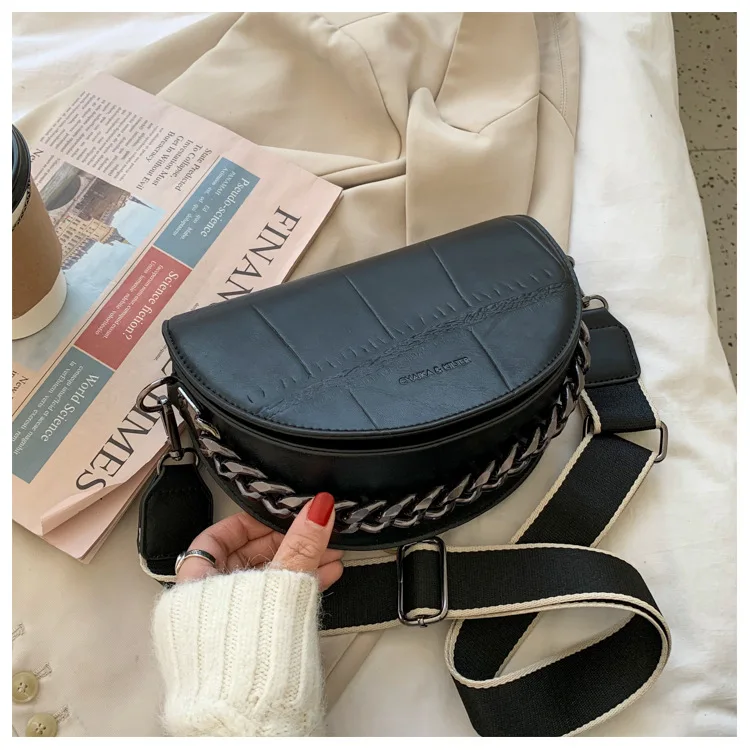 

New Arrival Fashion High Quality Handbag Half Round Crocodile Pu Leather Designer 2021 Classic Elegant Women Bag, Customizable