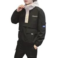 

Hooded Jackets Men 2020 New Pullover Jacket Fashion Tracksuit Casual Coat Men Hip Hop Streetwear