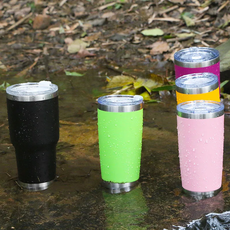 
WeVi wholesale 20oz 30oz double walled vacuum insulated stainless steel coffee tumbler with straw 