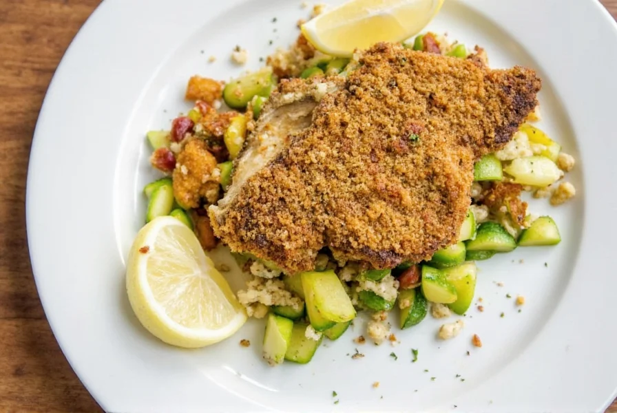 Finished tilapia dish on dining table