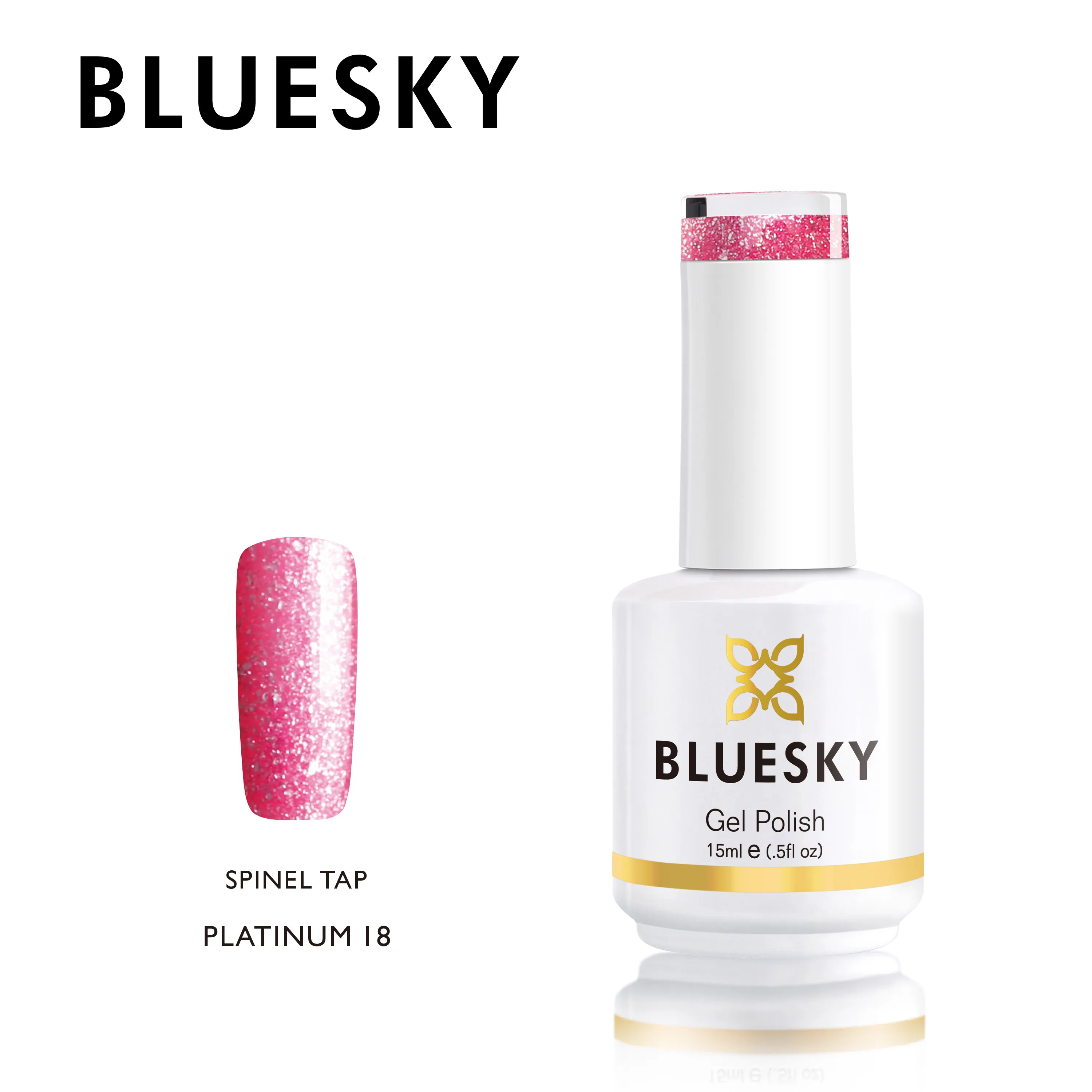 

Bluesky Shining Glitter Platinum Nail Uv Gel Polish for Nail Salon Wholesale Nail Supplies, 28 colors