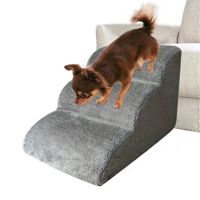 

Pet 3 Steps Stairs for Small Dog Cat Dog House Pet Ramp Ladder Anti-slip Removable Dogs Stairs Pet Supplies, Picture