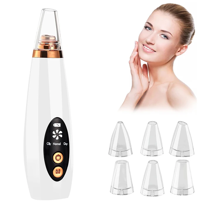 

Dropshipping Free Shipping Vacuum Blackhead Remover Skin Care Deep Cleaner Pore Blackhead Remover, White/customized