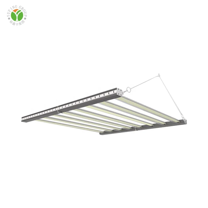 Eight Bar 6x6ft lighting 600W foldable full spectrum adjustable rope no noise low heat led grow lights for farm growing