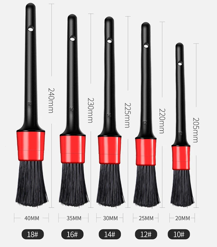 Multipurpose high quality auto small hand detail cleaning brush set
