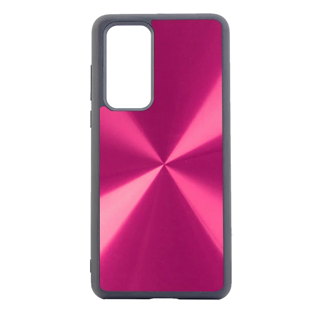 

Luxury Fashion CD Texture Aluminum PC Back Cover TPU Frame Cell Phone Cases For Huawei P40