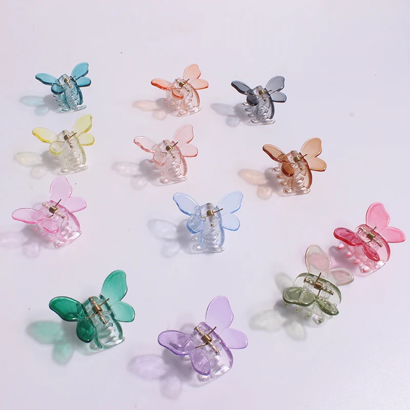 Hlx-0177 Colorful Mini Butterfly Hair Clips Claw Barrettes Colorful ...