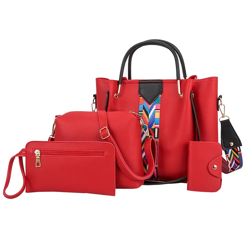 

Custom Purses and Handbags Large Capacity Crossbody Bags 4 Pcs/set Women Shoulder Bags Female Ladies Handbags Set
