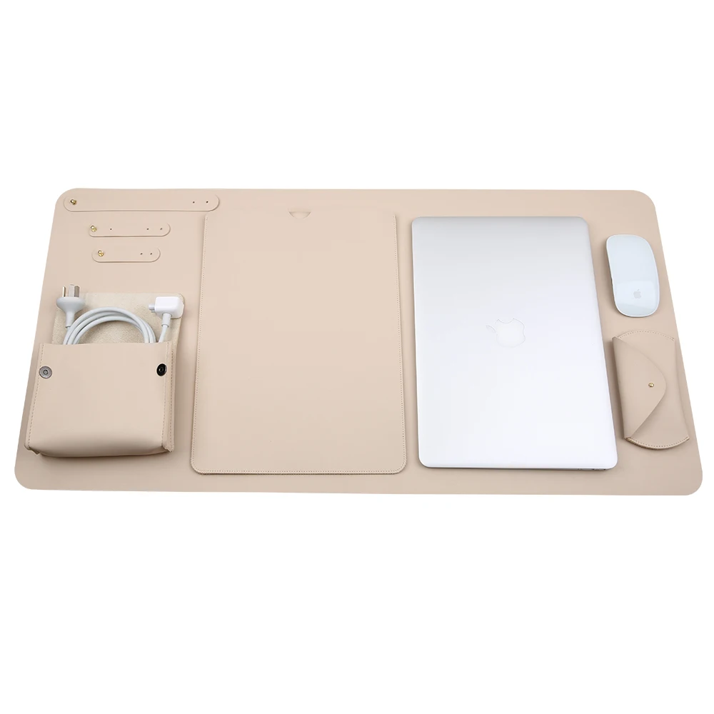 

5 in 1 Casual Business PU Leather Computer Laptop Sleeve Cover Case Bags set