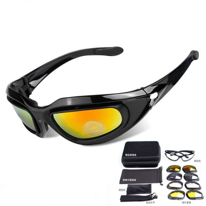 3 de Colores Lentes C3 Tiro Al Plato Gafas Protectores Airsoft Gafas