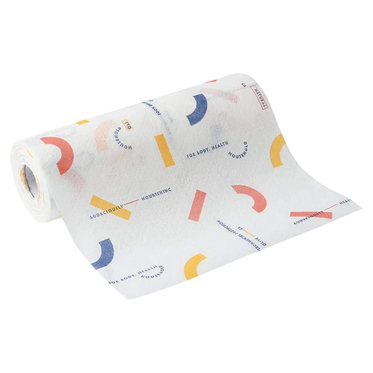 

Household Items China Factory Wholesale Reusable Kitchen Towel Disposable Dish Cloth Household Cleaning Paper, White , nature