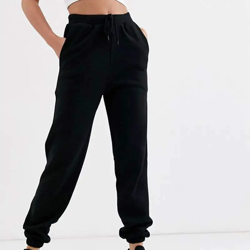 plain black sweatpants for women