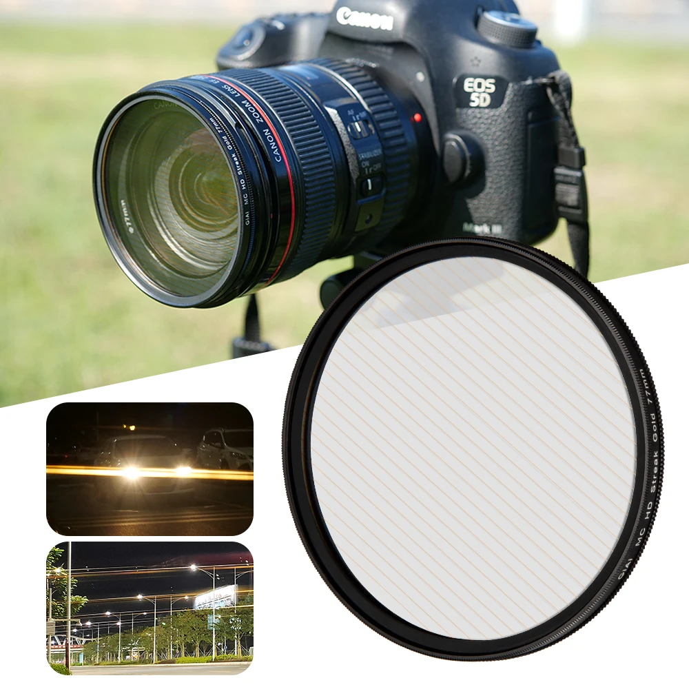 

GiAi Hd camera lens streak filter 49mm Camera Filters