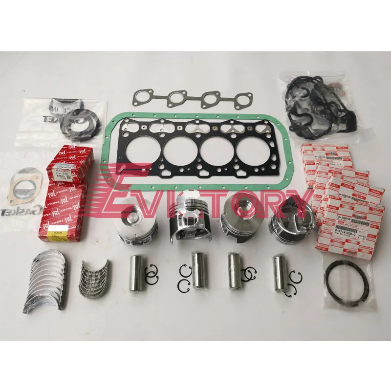 

4LE2 piston ring engine gasket bearing for ISUZU 4LE2 overhaul rebuild kit