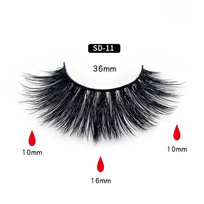 

Own Brand 3d mink lashes flat false eyelash Packaging Custom Mink Eyelashes Box Free Sample, Black