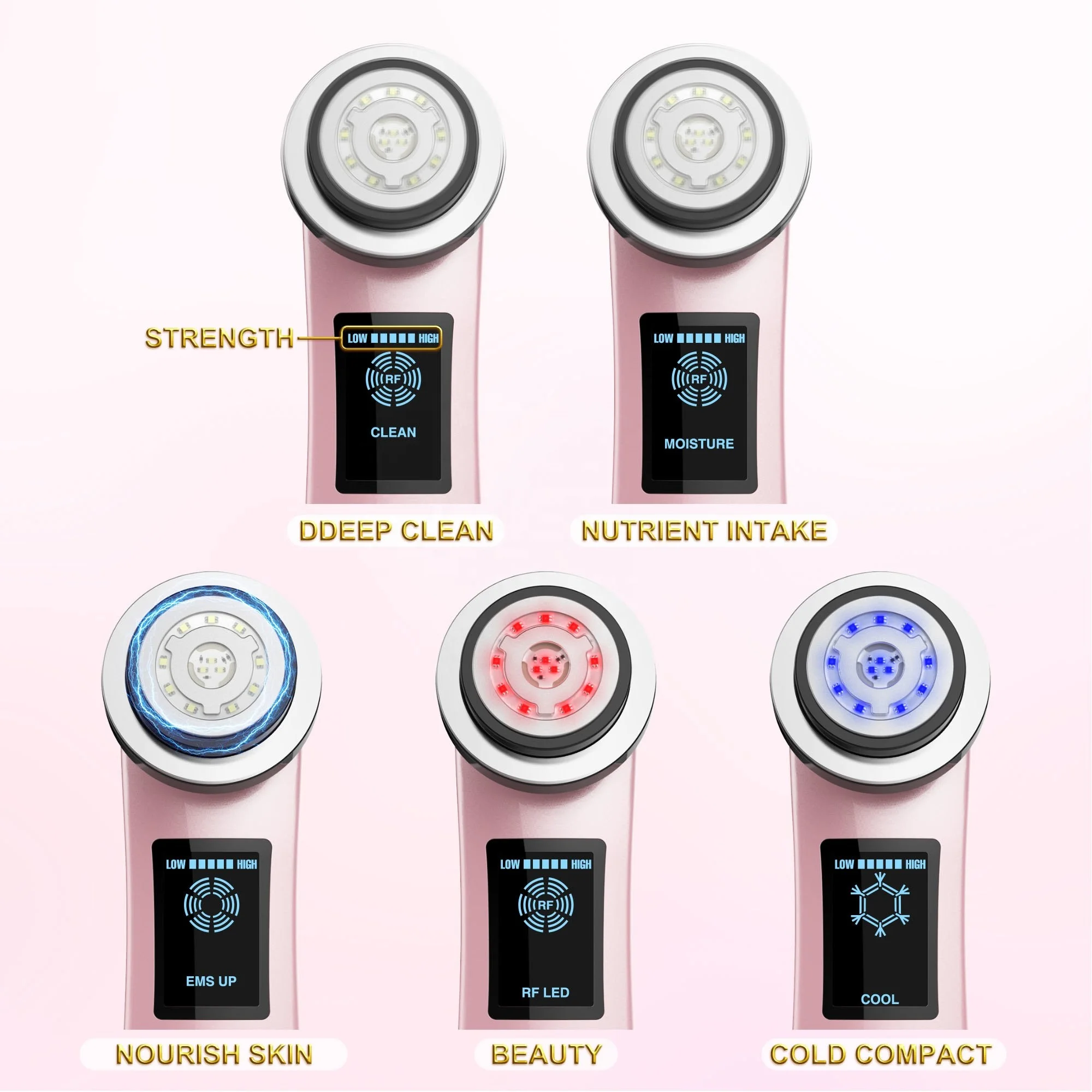 Ultrasonic Multifunction Facial Cleaning  cosmetic Instrument