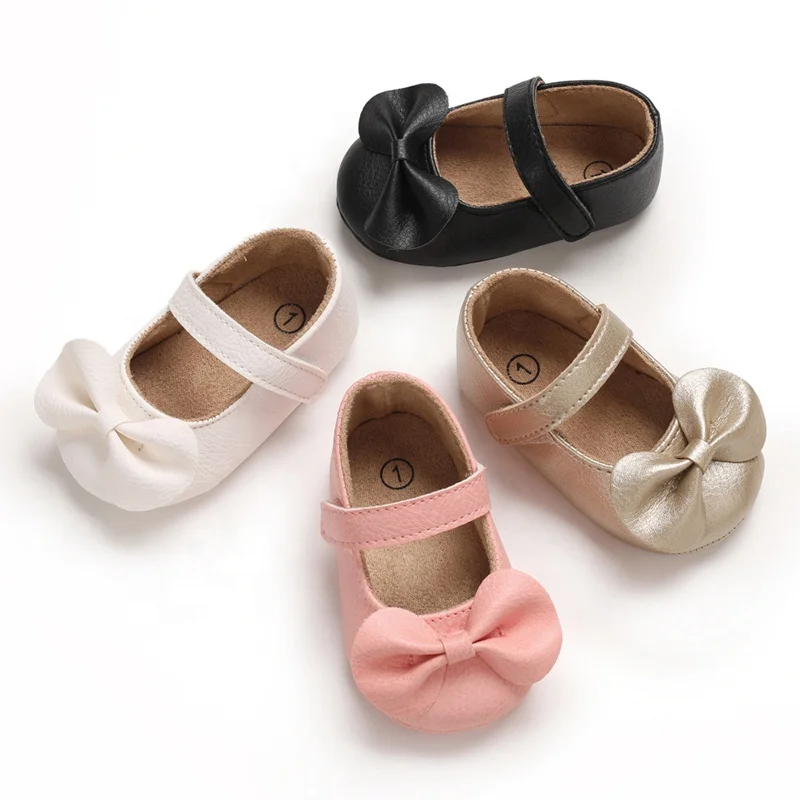 

Fancy Spring Autumn 0-1 Year Bow Toddler Mary Jane Infant Baby Shoes for Girl