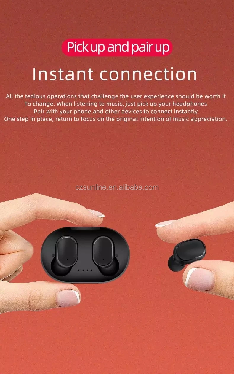 SUNLINE 1:1 A6S wireless earbuds for red xiaomi airdots DSP Active Noise Cancellation Wireless 5.0 airdots 4-5 hour play time - ANKUX.COM
