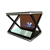 Trend 3d holographic projection pedestal display showcase 180 degree hologram 3d display box