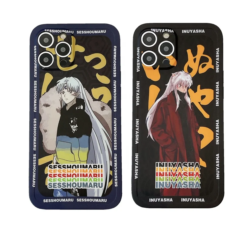 

Protective TPU Fitted Cartoon Anime Inuyasha phone case for iphone 12 11 Pro Max 7 8 Plus XR Accessories