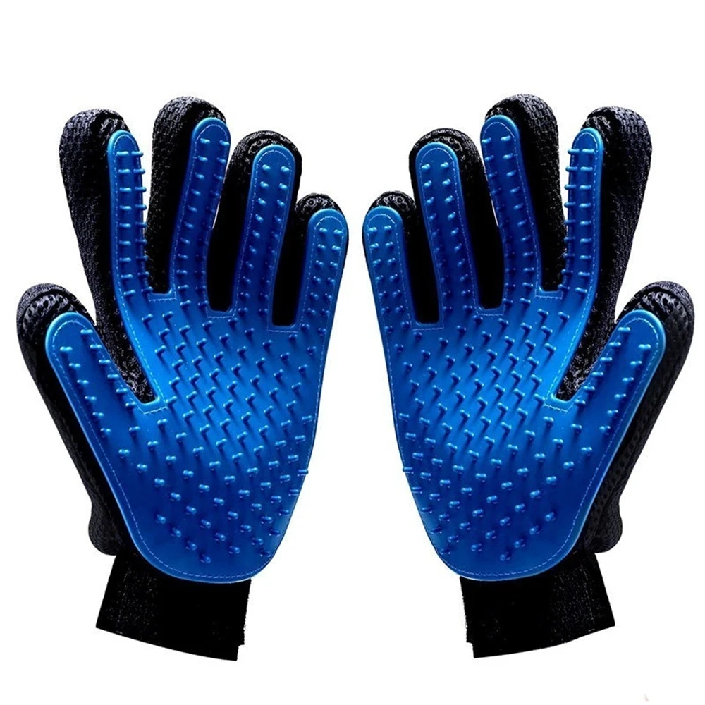 

Cat grooming gloves Pet hairbrushing comb gloves Pet dog cleaning massage gloves
