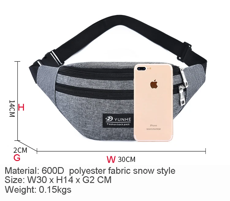 Outdoor Bum Bags 600D Polyester Running Waist Bag Wholesales Hiking Fanny Pack Camping Cute Smart Waist Packs