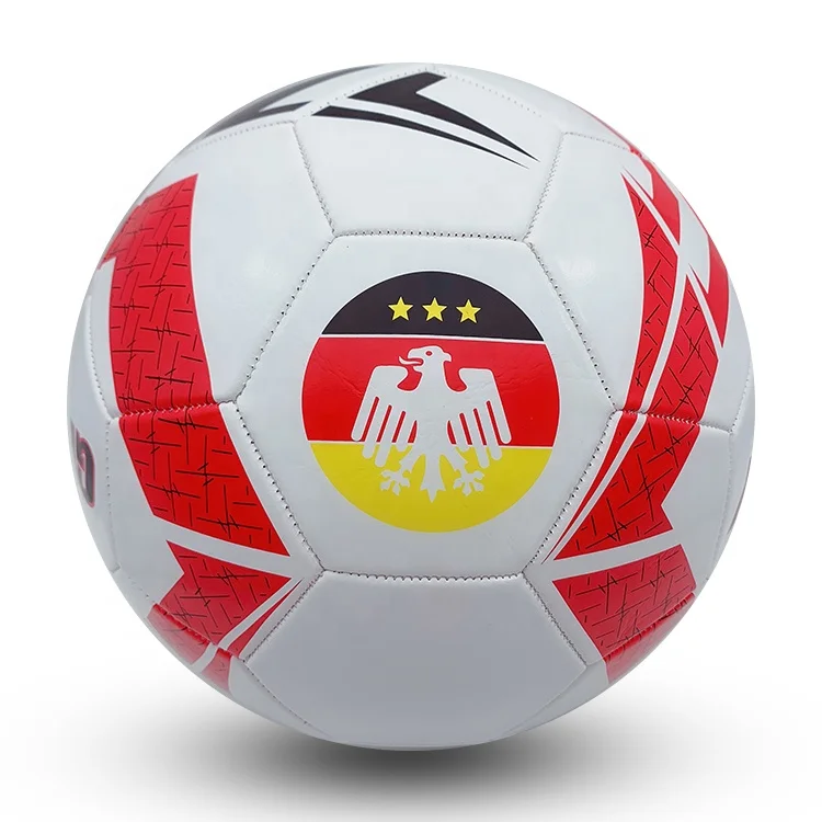 

Germany country soccer ball PVC popular football size 5 inflatable ball for promotion toys REACH standard Pahs free