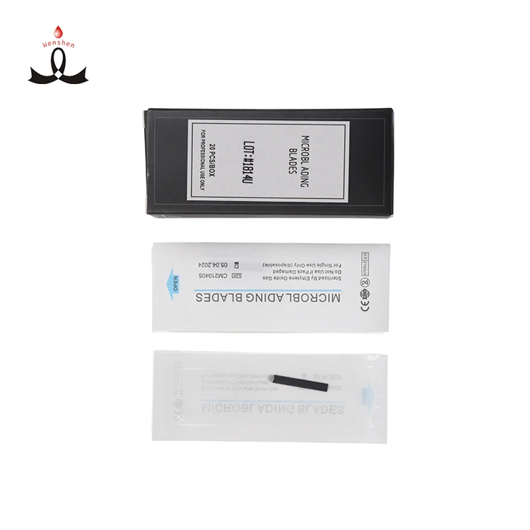 

Private Label Lushcolor Black Flex Microblading Needles 0.18MM Nano Microblading Eyebrow Tattoo Blade