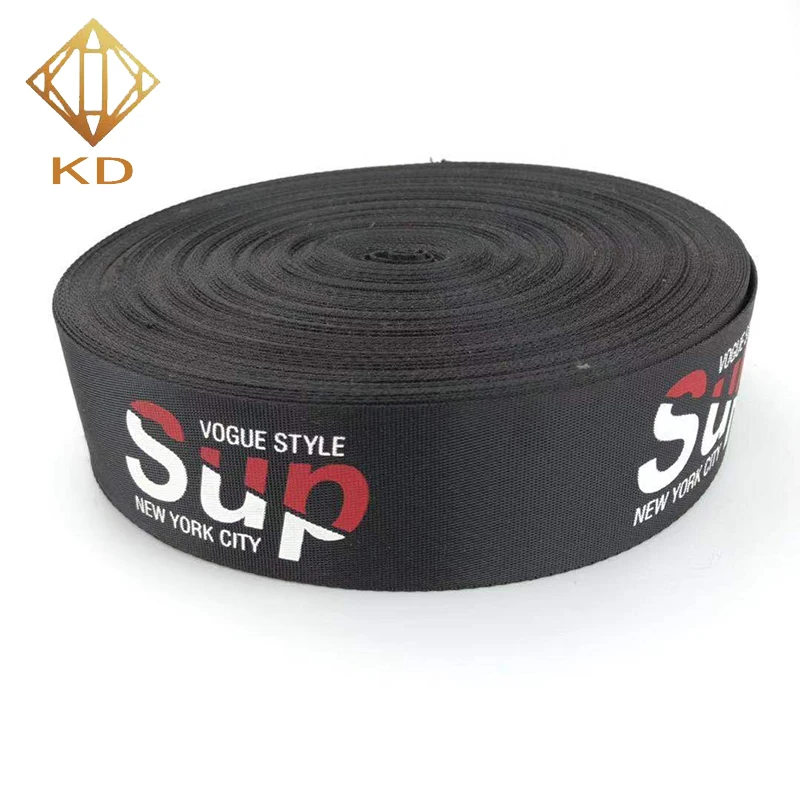 

Wholesale Custom Wide Webbing Jacquard Printed Tape For Garment, Custom color