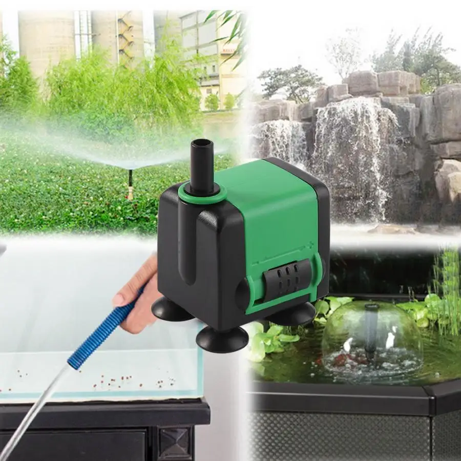 

220V Submersible Pump ABS Submersible Pump Fish vat Aquarium Pond Fountain Water Pump su pompas bomba de agua