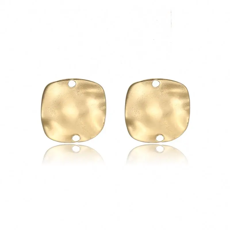 

Gold-plated stainless steel glossy square necklace accessories pendant necklace female fashion simple accessories