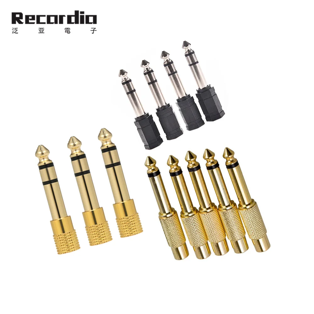

GAZ-MC01 6.5mm Male plug to 3.5mm Female Jack Stereo Headphone Audio Adapter, Gold