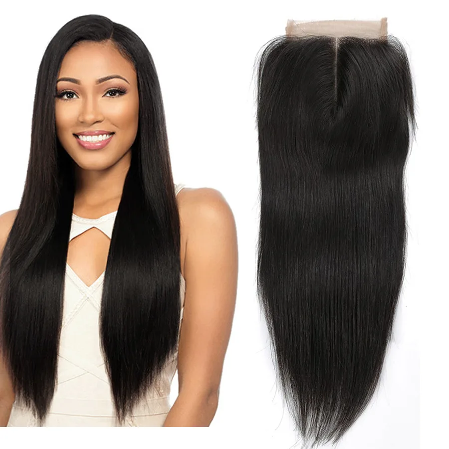 

Front Lace Wigs 4x4 Straight Seal Female Long Straight Hair Full Hand Braid, Pic