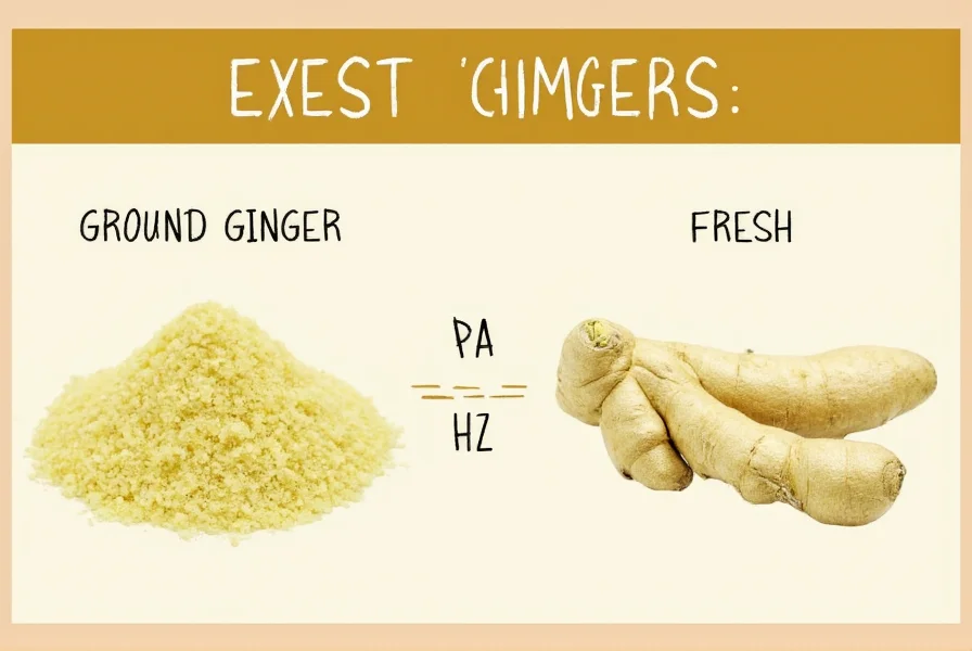 Ground Ginger to Fresh Conversion: Exact Measurements
