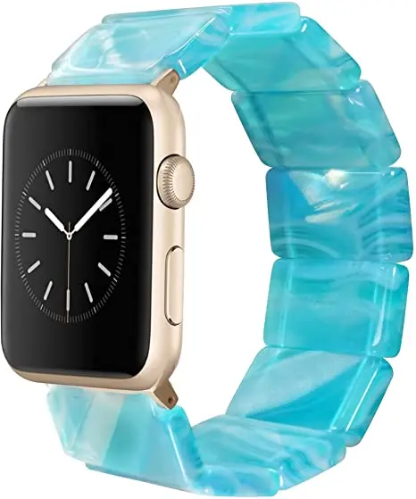 

Kinling 2021 Wholesale New Arrivals Best Selling High Quality Stylish Resin Bands Bracelet Replacement for iWatch Series