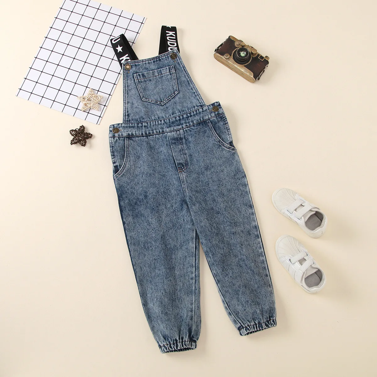 

Boutique Spring Unisex Clothing Children Denim Overalls Jumpsuit Jeans Suspender Pants