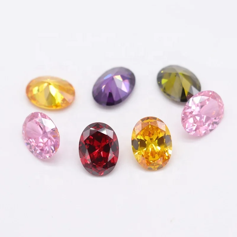 

Synthetic Colored CZ Oval Cut Cubic Zirconia Stones