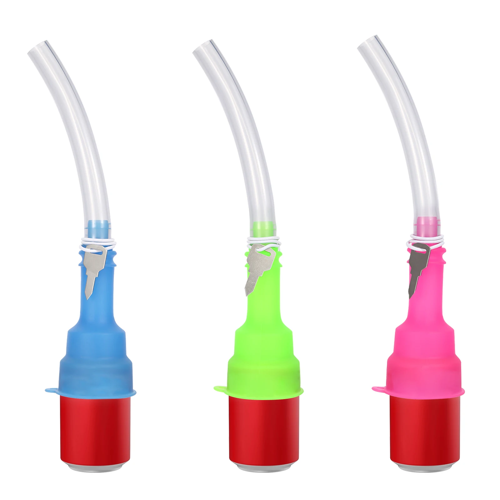 

Food Grade TPE Beer Chug for Can Party Drinking Tool Can Drinking Snorkel,Small Customized Order Acceptable, Pink , green,blue etc.customize