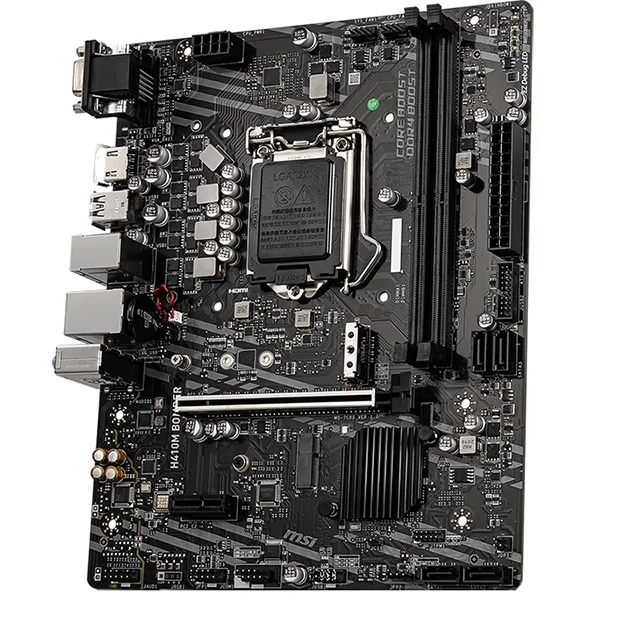 

MSI H410M BOMBER motherboard supports tenth generation 10100/10400f/10500