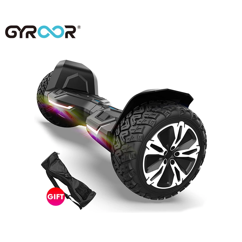 

electric hoverboard smart app blue tooth stereo music light hoverboard scooter, Black/red/white/blue