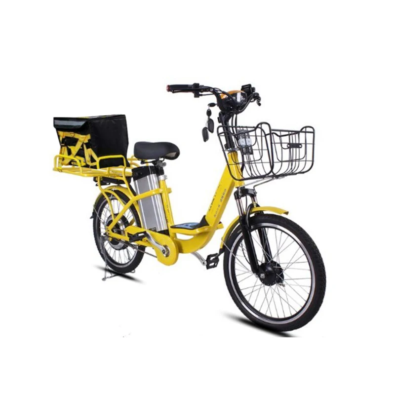 

China Supplier e- Fat Tire Fast 2019 Bicycle Truck 2 Wheel Electric Bicycle Delivery Box For Food eBike