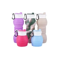 

2020 New Product Silicone Sport Foldable Drinking Collasable Water Bottle BPA Free