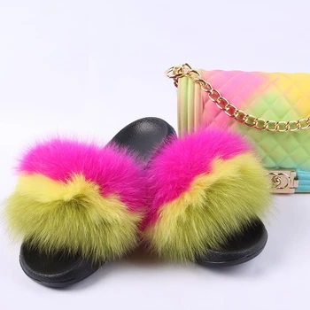 Fur Slides Customize Fuzzy Colorful 